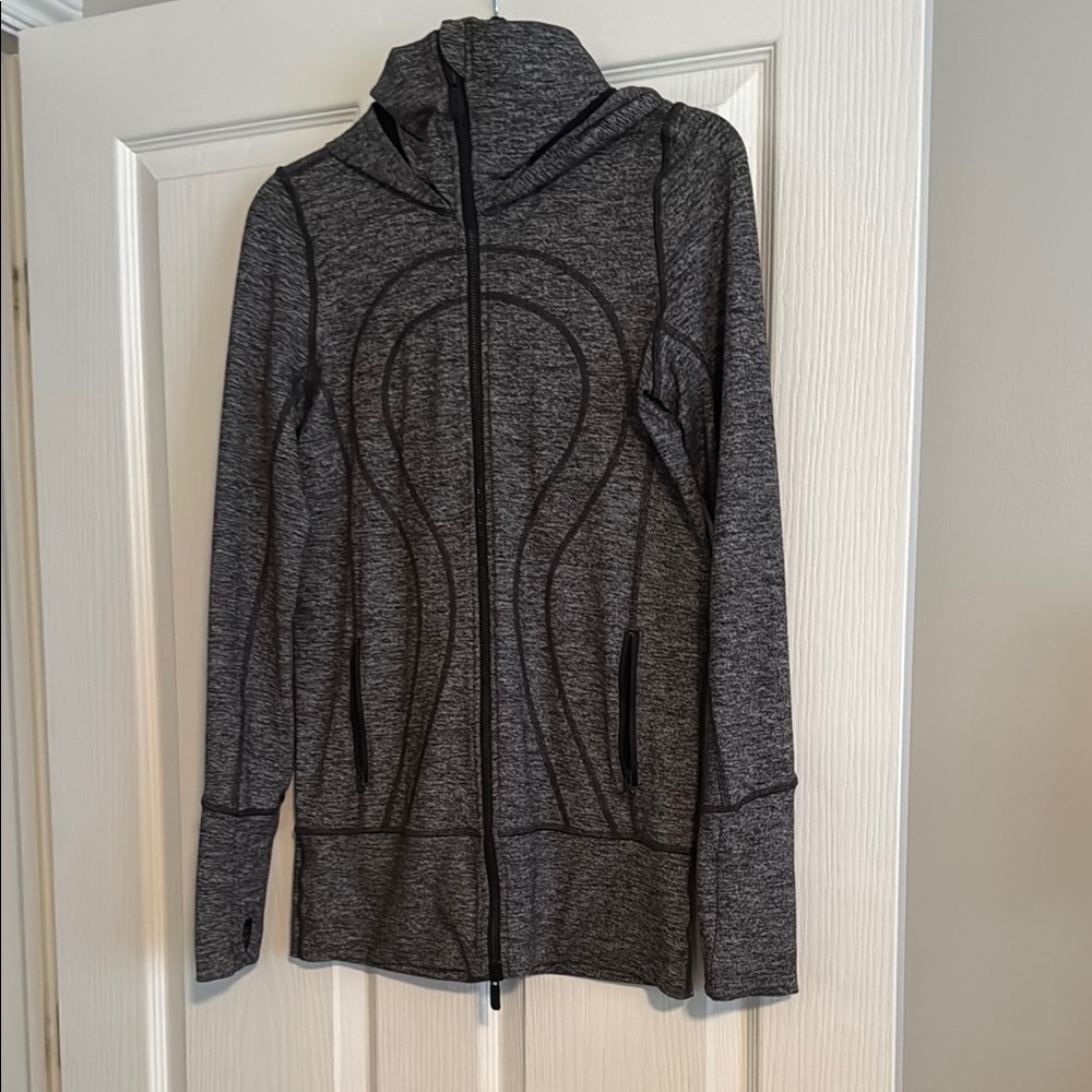 lululemon athletica Gray Zip-Up Hoodie